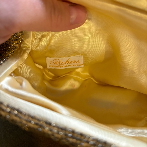Vintage Richere Beaded Clamshell Clutch from Japan 1950s - Picture 8 of 9